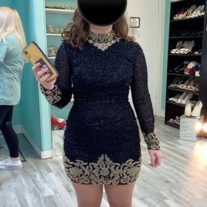 Black Sherri hill cocktail dress